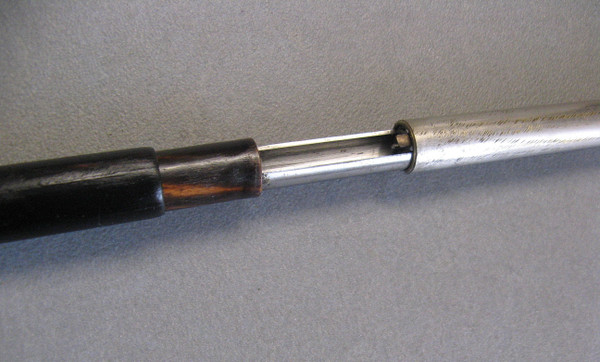 19th Century Horn Pommel Rifle Cane.