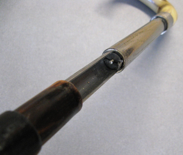 19th Century Horn Pommel Rifle Cane.