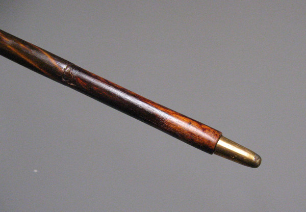 19th Century Horn Pommel Rifle Cane.