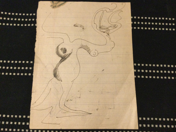Drawing signed Francois LOMBARDI