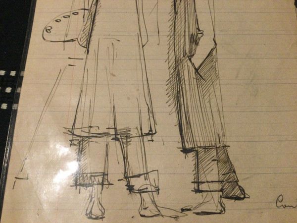 Drawing signed Francois LOMBARDI