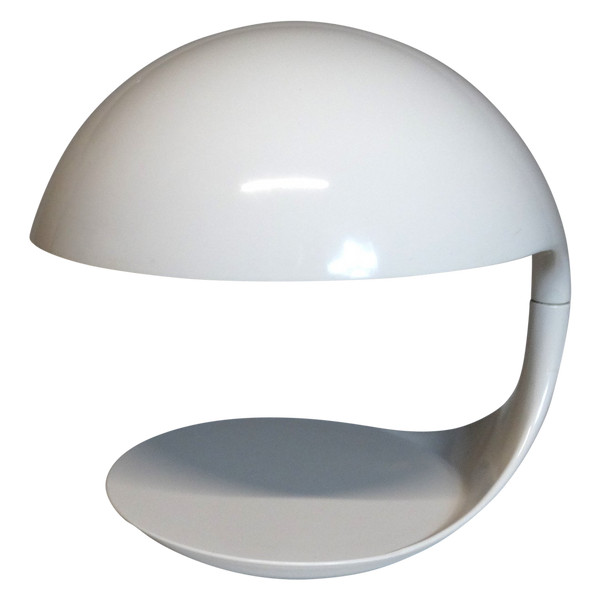 MARTINELLI LUCE. Elio MARTINELLI. Lampe cobra 629. Blanc. Années 70