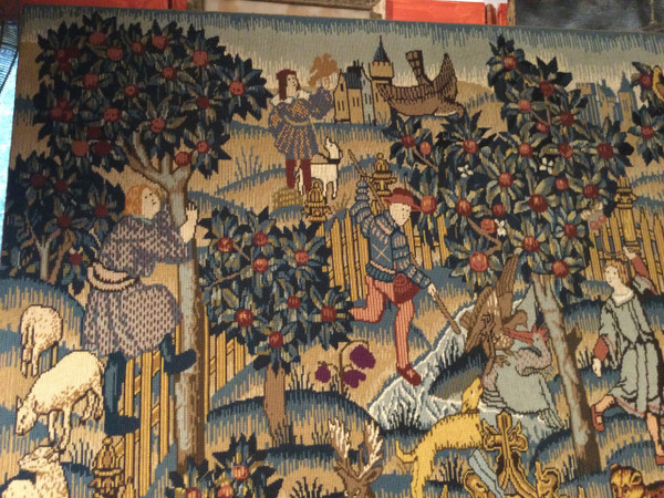 Großer Wandteppich „Die Weinlese“
