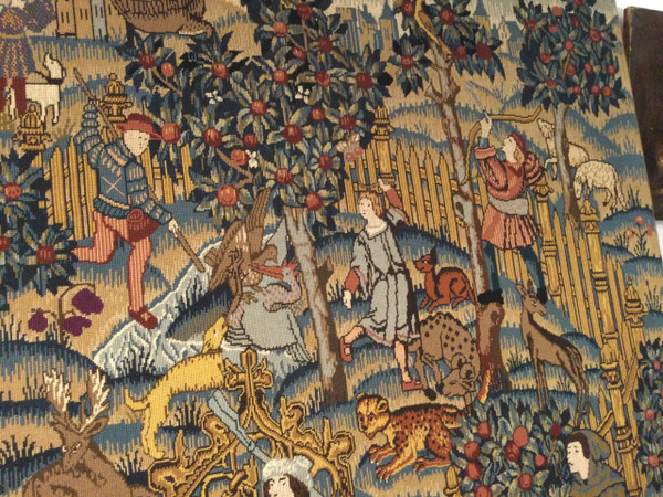 Großer Wandteppich „Die Weinlese“