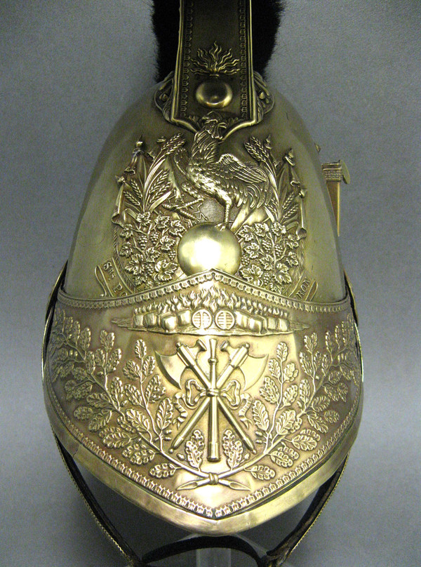 Casque d'Officier Sapeur Pompier Mle 1821.