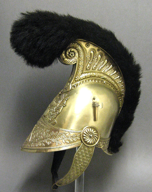 Casque d'Officier Sapeur Pompier Mle 1821.