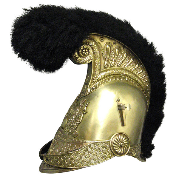 Casque d'Officier Sapeur Pompier Mle 1821.