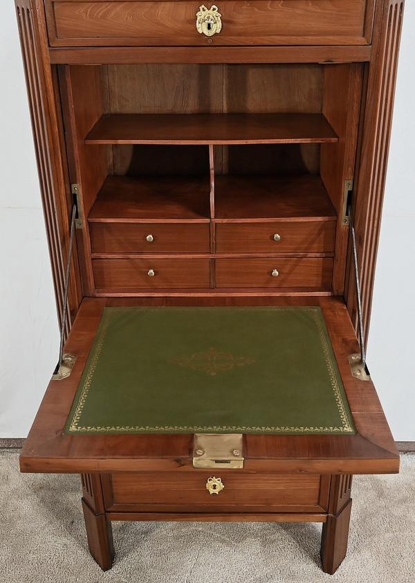 Petit Secrétaire Semainier Louis XVI Estampillé L.N. Malle, Faubourg Saint-Antoine – XVIIIe