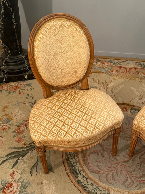 Georges Jacob, Suite Of Two Louis XVI Period Chairs Stamped 18th Century