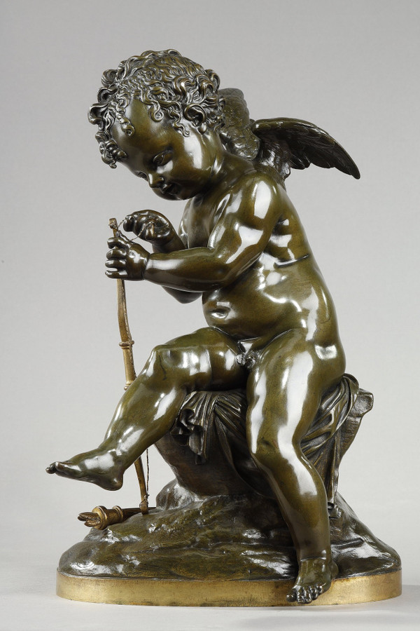 Bronzo di Cupido che tende l'arco dopo Lemire (1741-1827)