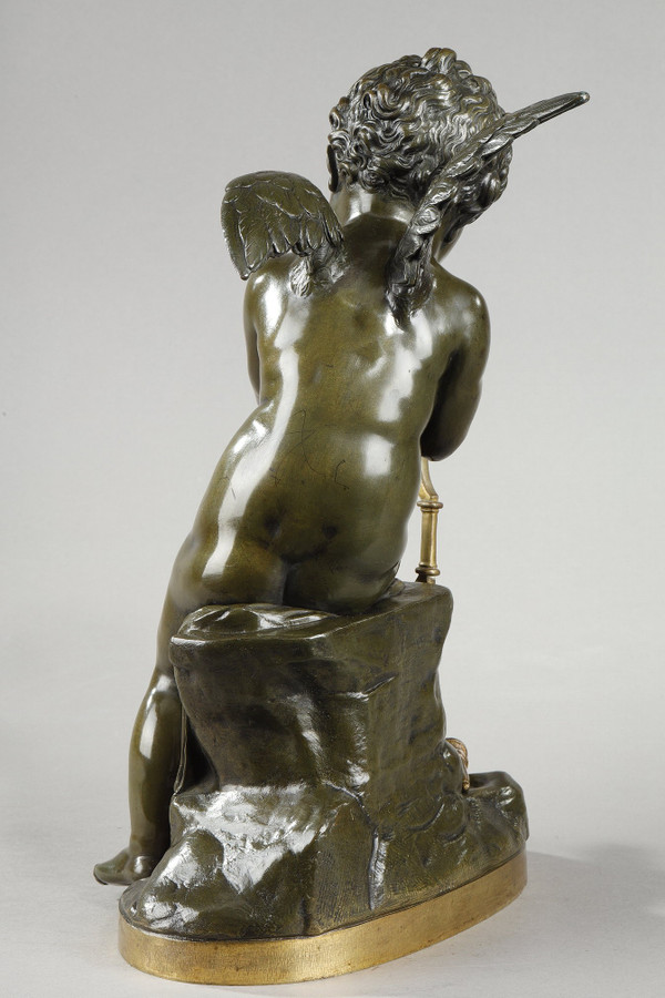 Bronzo di Cupido che tende l'arco dopo Lemire (1741-1827)