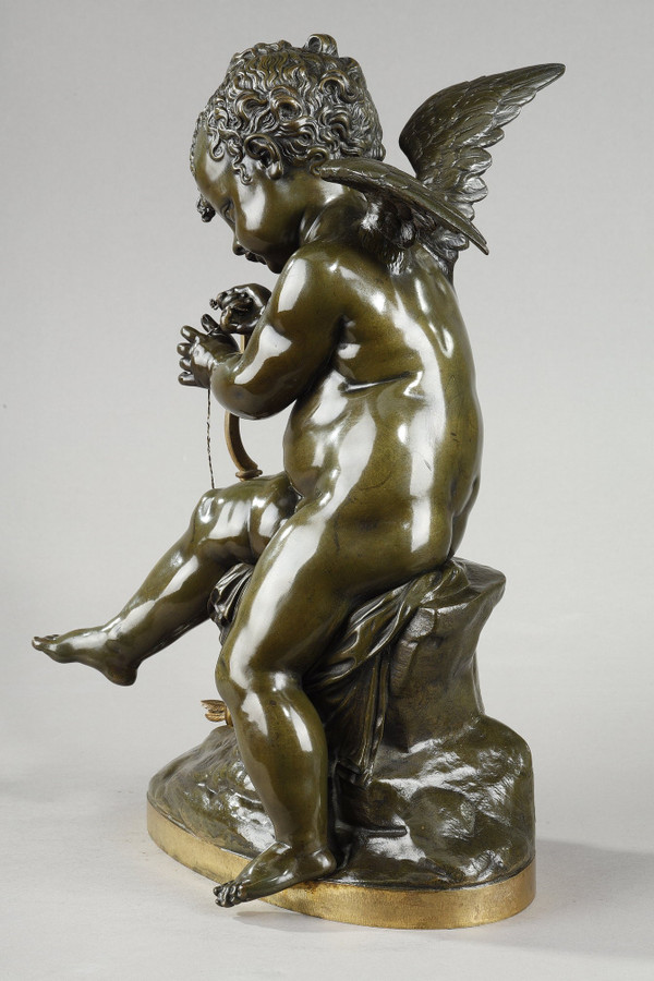 Bronzo di Cupido che tende l'arco dopo Lemire (1741-1827)