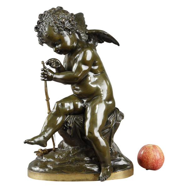 Bronzo di Cupido che tende l'arco dopo Lemire (1741-1827)