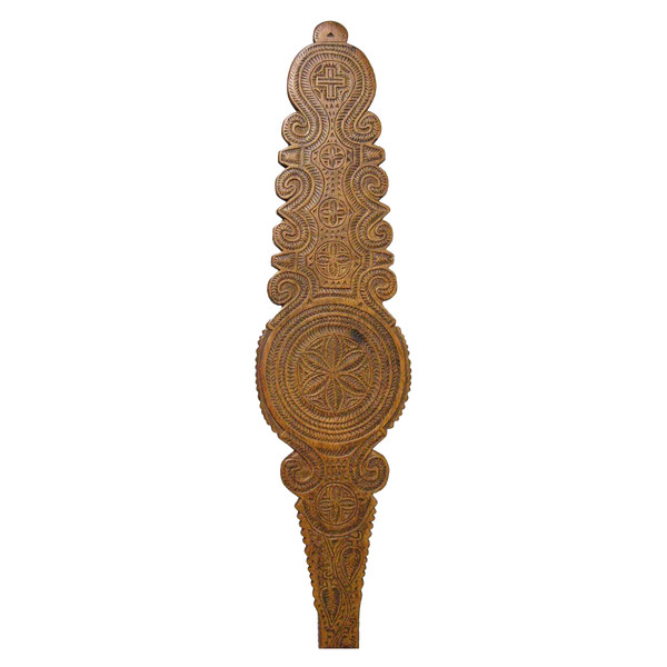 Quenouille En Bois Sculpté XIXe. 