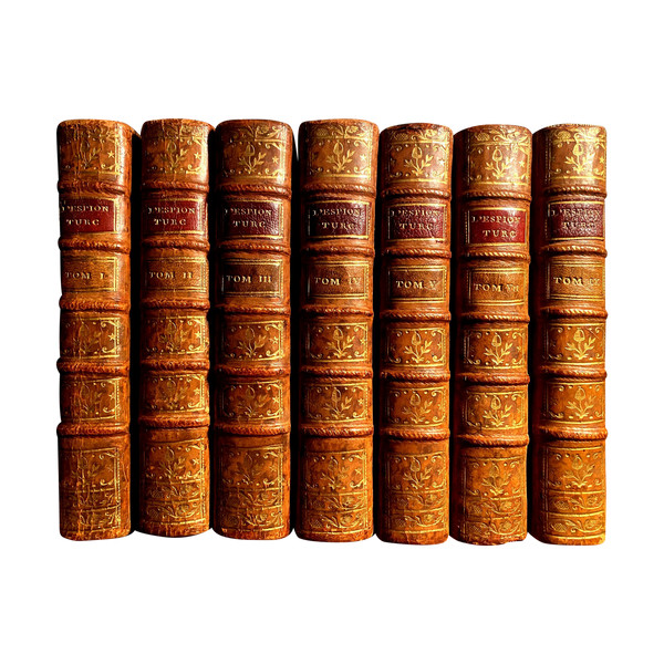 7beaux volumes in 12 . A Amsterdam 1756  :" l'Espion dans les Cours des Princes Chrétiens" , où Mémoires pour servir à l'Histoire de ce Siècle