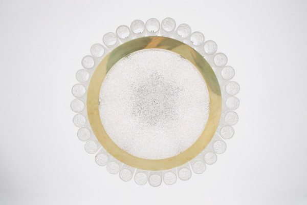Blown glass ceiling chandelier