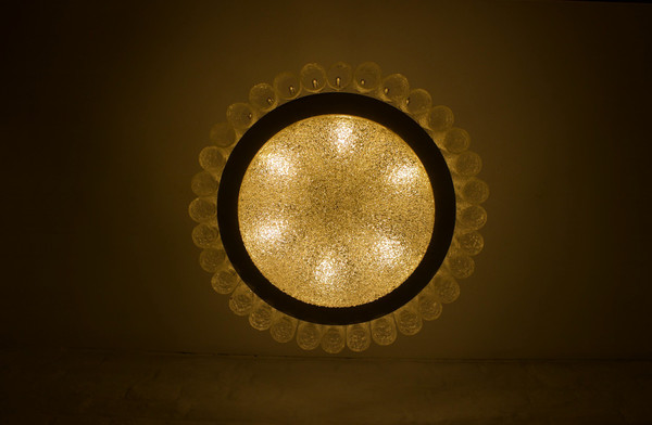 Blown glass ceiling chandelier