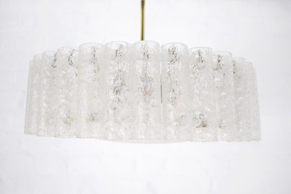 Blown glass ceiling chandelier