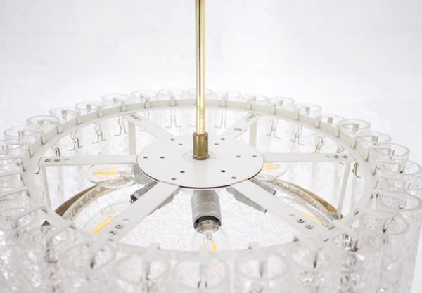 Blown glass ceiling chandelier