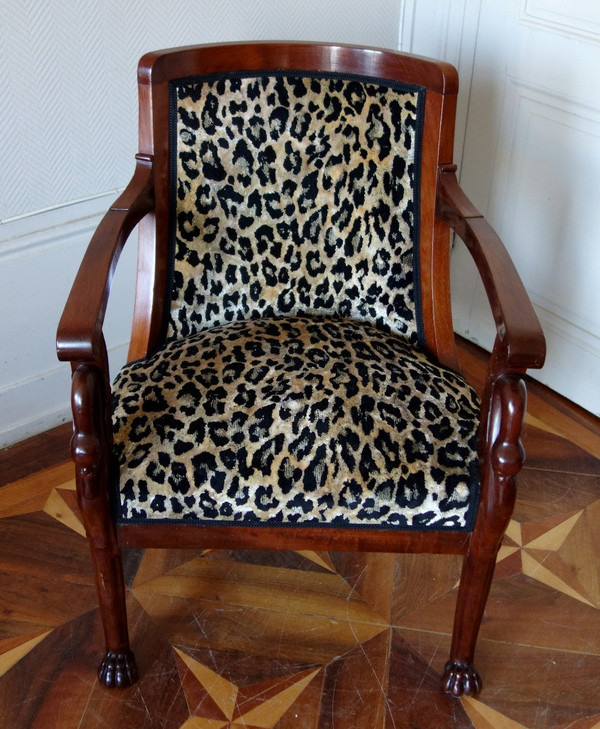Mobilier De Salon, Suite De 4 Fauteuils Gondoles d'époque Consulat Par Jacob Frères