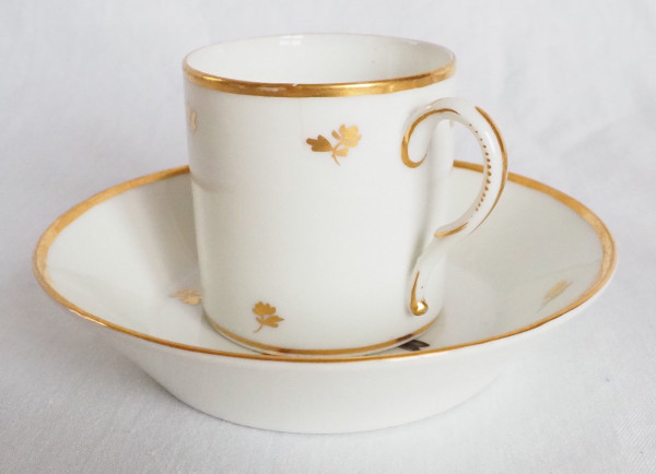 Directoire period Brussels Porcelain Coffee Service: 8 Bird Cups
