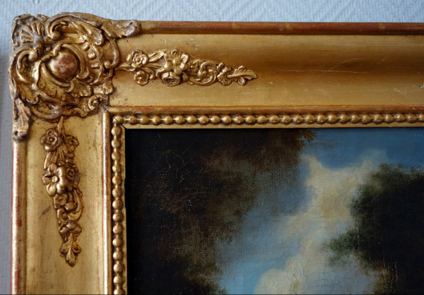 Ecole Flamande De La Fin 17e Ou Début 18e Siècle, Paysage De La Campagne Romaine Hst 87x74cm