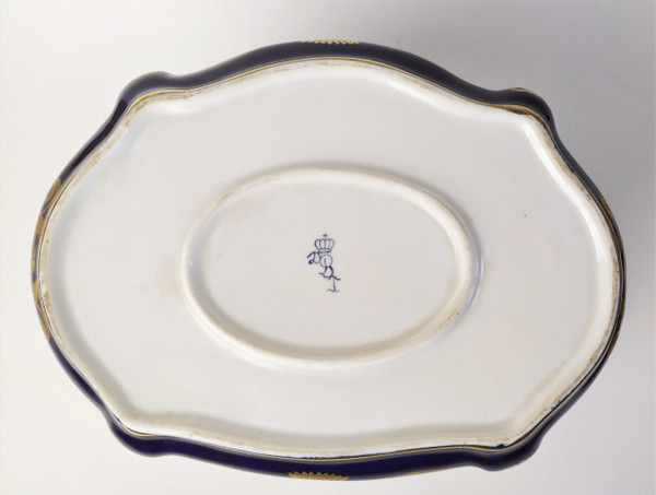 Grande Boîte En Porcelaine  Peinte