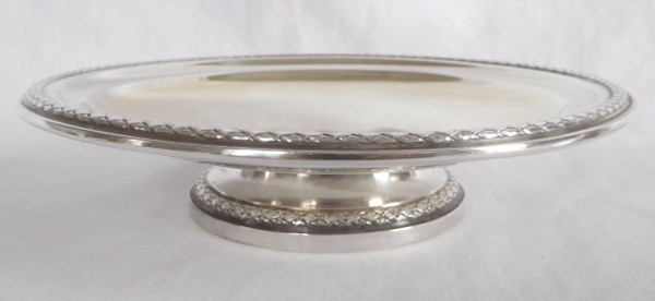 Pair of Louis XVI Style Presentation Plates, Sterling Silver, Minerve Marked