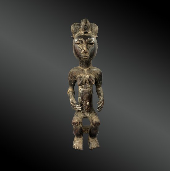STATUETTE de REINE Culture Attié, Côte d’Ivoire Première moitié du XXème siècle