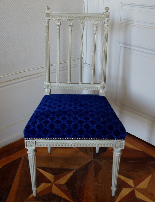 Set di 6 sedie da pranzo d'epoca Luigi XVI, modello Colonette di Jacob