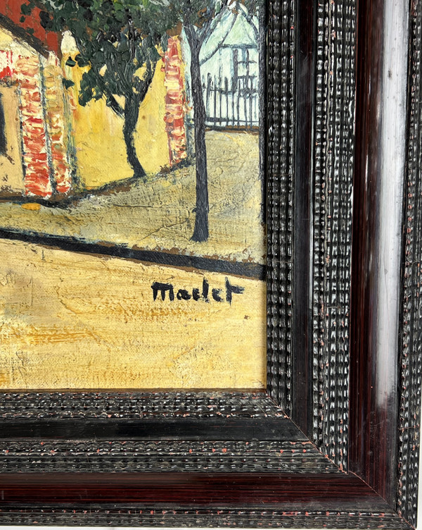 MACLET ELISÉE (1881/1962) GEMÄLDE/ÖL AUF KARTON „REVERBERE IN MONTMARTRE
