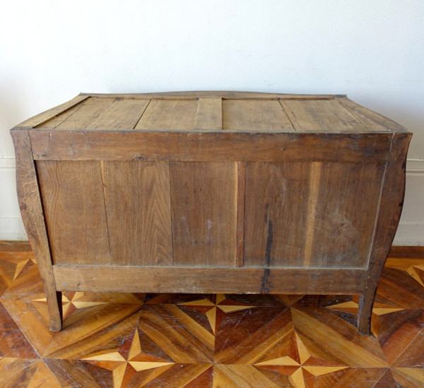 Jb Hedouin : Cassettone in palissandro d'epoca Luigi XV, 1750 circa - Timbrato