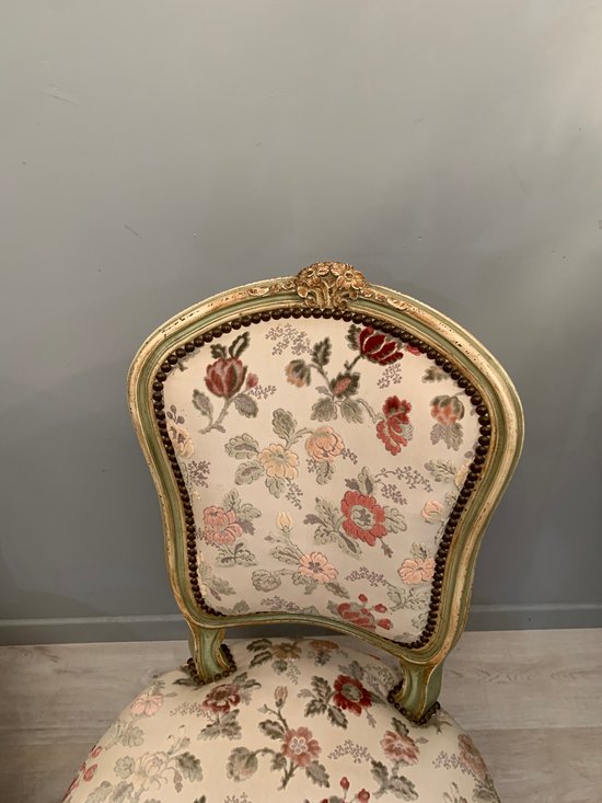 Pair Of Louis XV Style Chairs XIXth Century