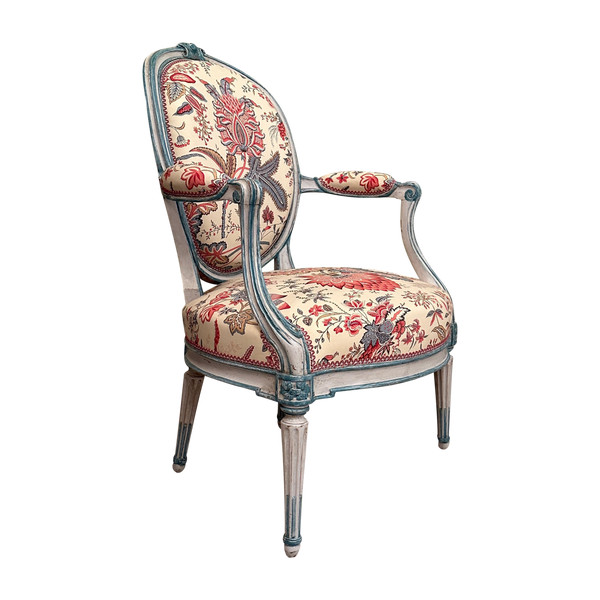 Georges Jacob, Paire De Fauteuils Cabriolet Estampillés d'Epoque Transition Vers 1770