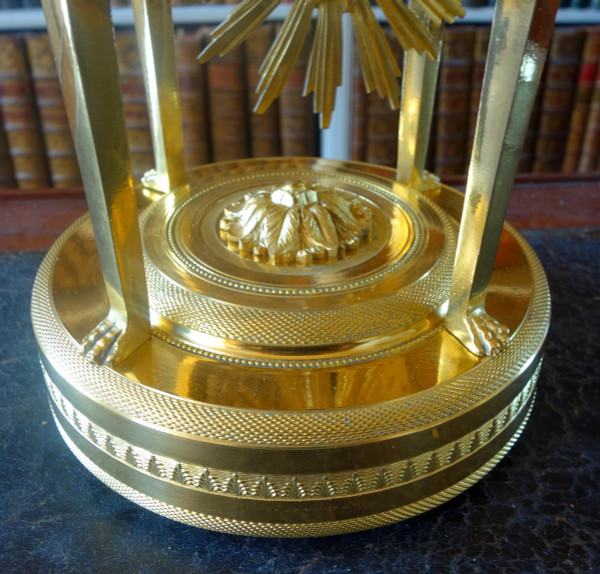 Return from Egypt Clock In Gilt Bronze, Blue Enamel - Consulate Period Circa 1800