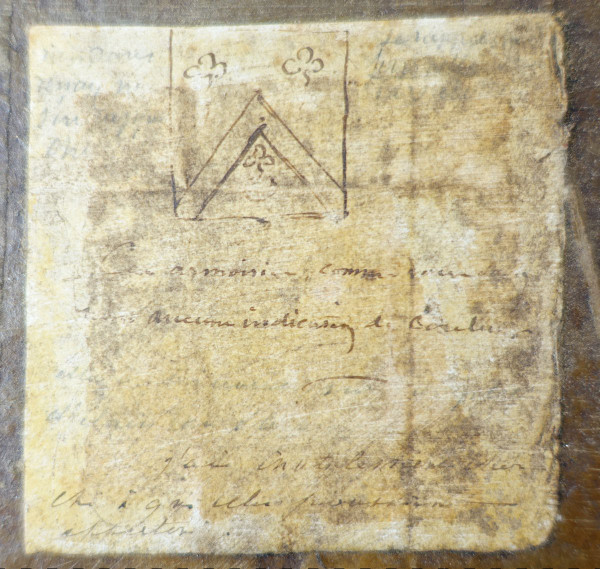 Collection De Cachets Armoiriés Anciens Présentés Dans 2 Cadres d'époque Louis XIV - héraldique