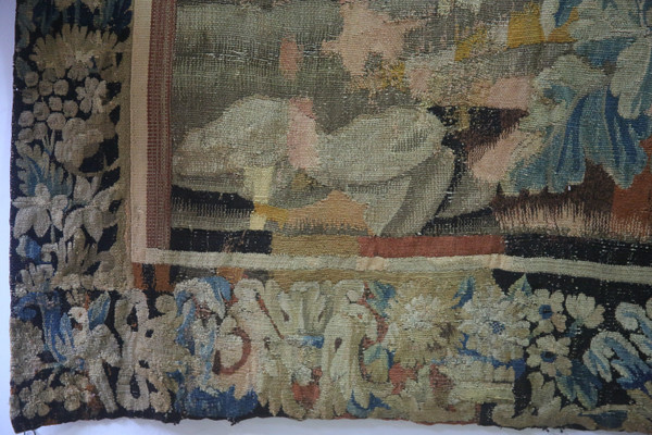 Aubusson tapestry, verdure aux oiseaux, 18th century.