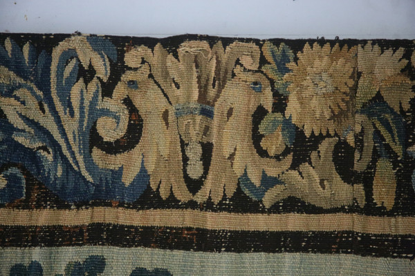 Aubusson tapestry, verdure aux oiseaux, 18th century.