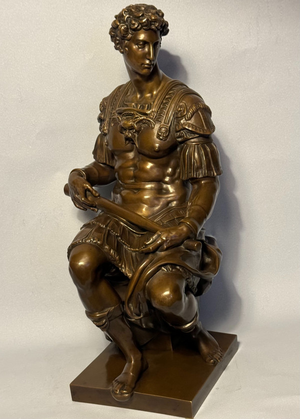 Bronzeskulptur, Julian von Medici XIX. Barbedienne (Michelangelo)