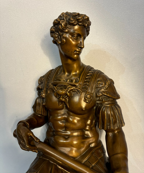 Bronzeskulptur, Julian von Medici XIX. Barbedienne (Michelangelo)