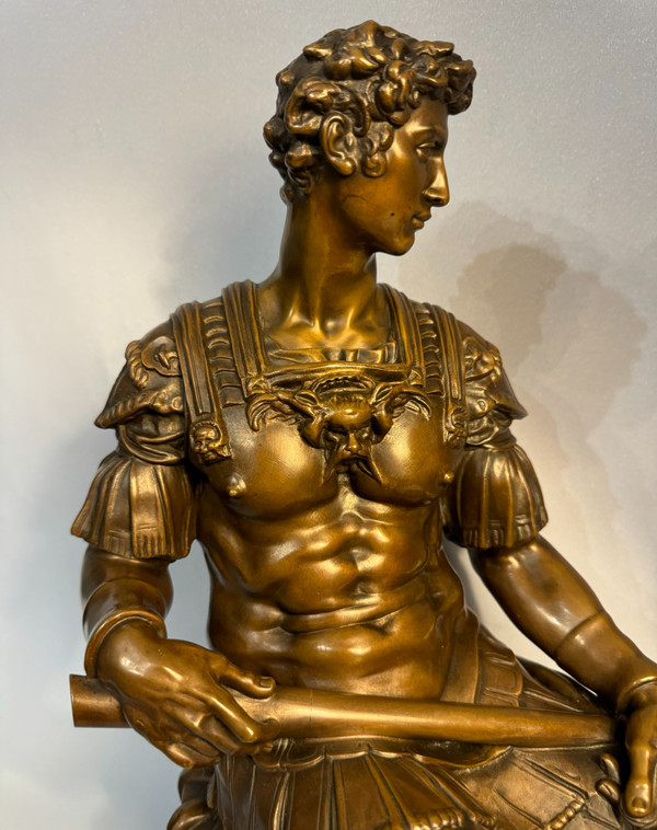 Bronzeskulptur, Julian von Medici XIX. Barbedienne (Michelangelo)