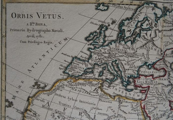 Pair Of Maps Of Europe, 18th Century, Cartographer R. Bonne