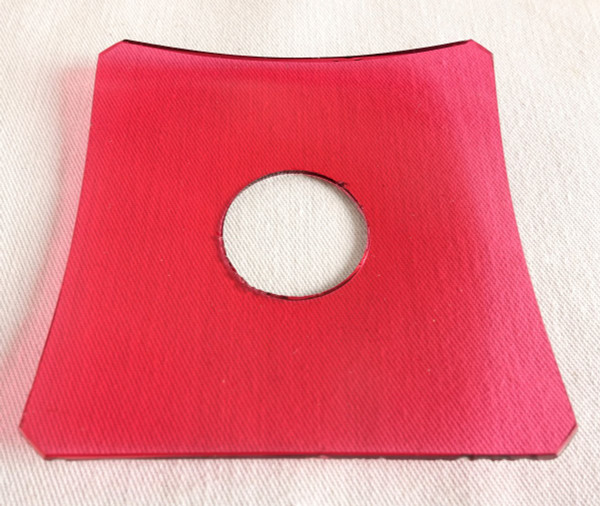 Série De 6 Bobêches De Bougeoirs Ou De Lustre En Cristal Rouge - 19e Siècle