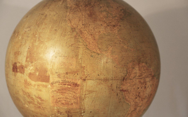 Globe Terrestre, Bonnefond, XIXème, Diamètre 50 Cm