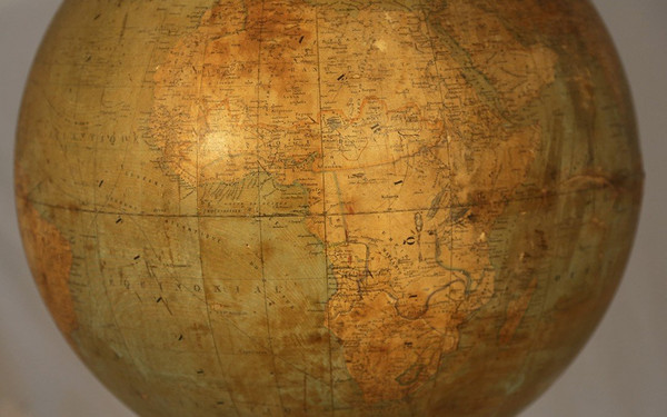 Globe Terrestre, Bonnefond, XIXème, Diamètre 50 Cm