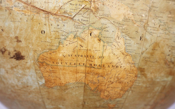 Globe Terrestre, Bonnefond, XIXème, Diamètre 50 Cm