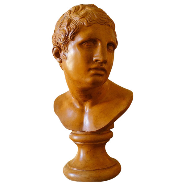 Busto antico di giovane romano