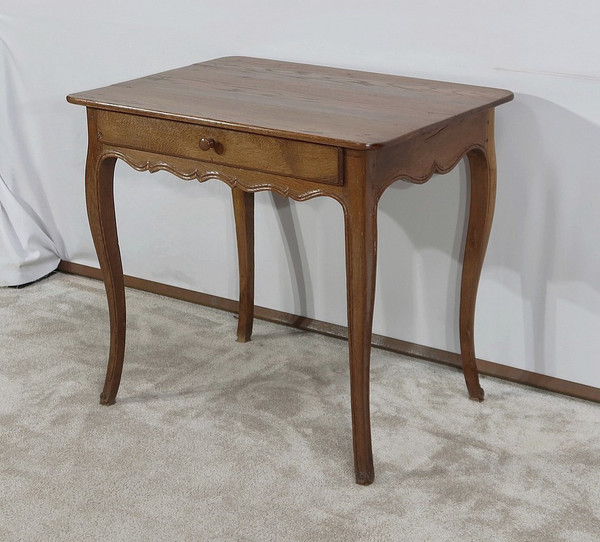 Petite Table en Chêne Blond, époque Louis XV – Fin XVIIIe