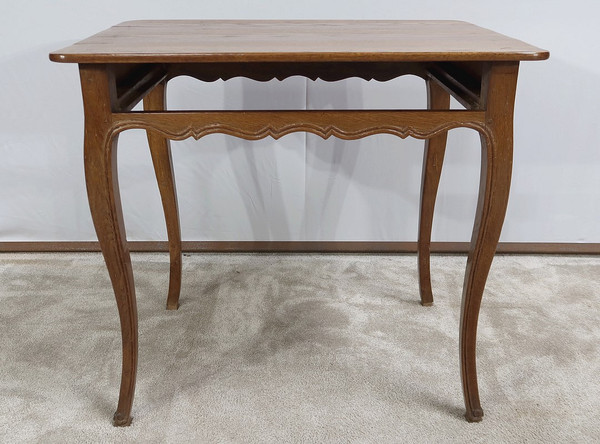 Petite Table en Chêne Blond, époque Louis XV – Fin XVIIIe