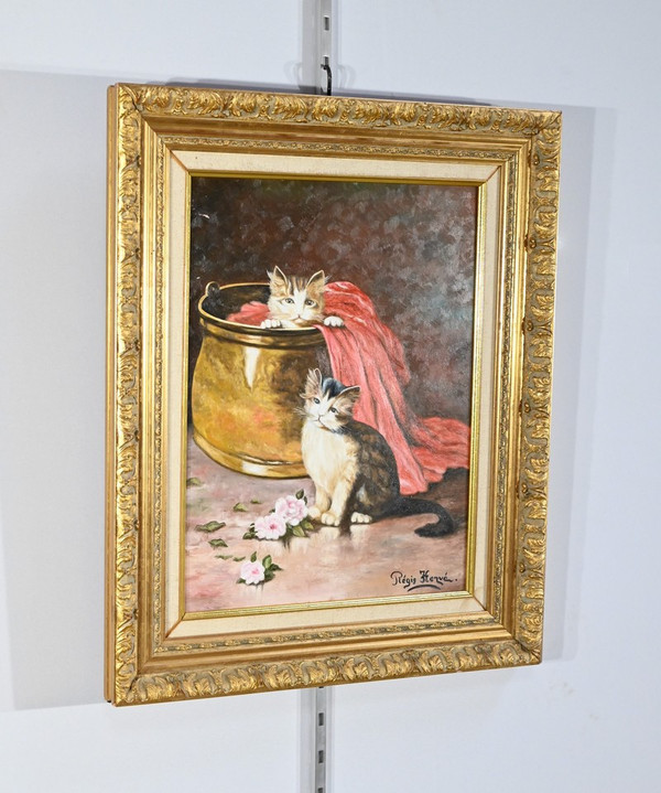 Oil on canvas, signed R.Hervé - 2nd part 20th century